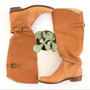 Frye Basket Weave Tall Boots